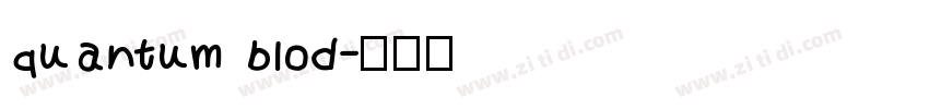 quantum blod字体转换